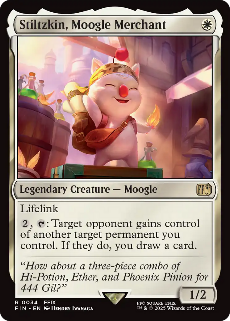 Magic: The Gathering - Stiltzkin, Moogle Merchant Foil - Final Fantasy