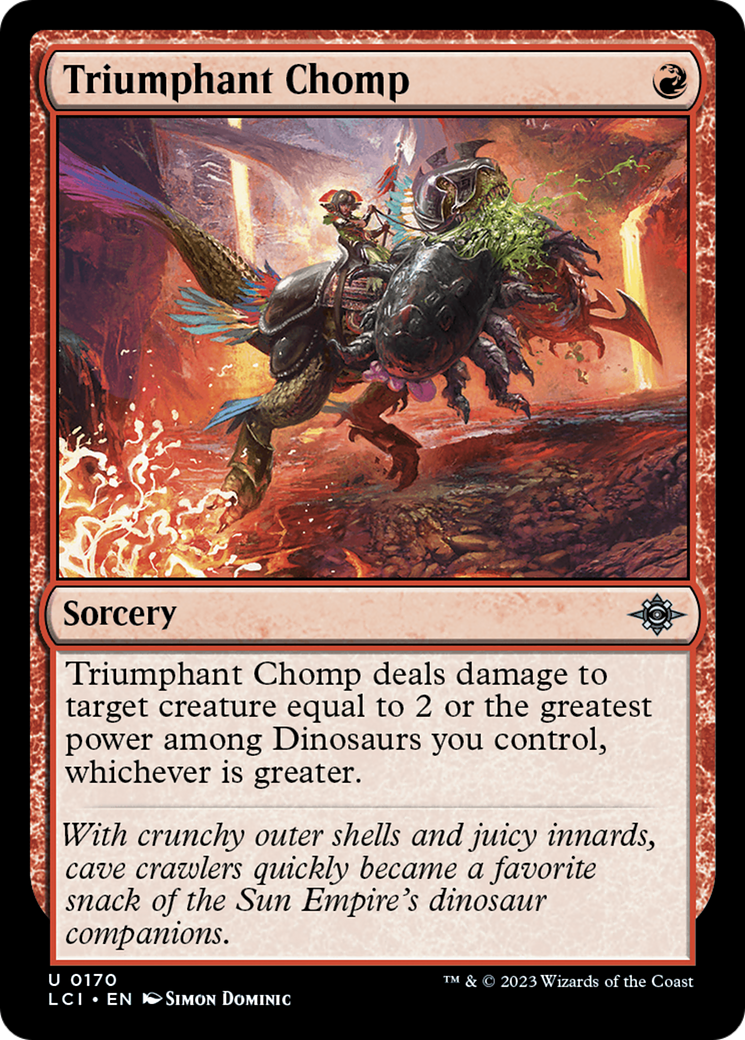 Magic: The Gathering - Triumphant Chomp Foil - The Lost Caverns of Ixalan