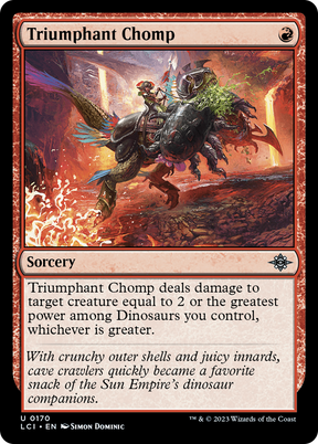 Magic: The Gathering - Triumphant Chomp Foil - The Lost Caverns of Ixalan