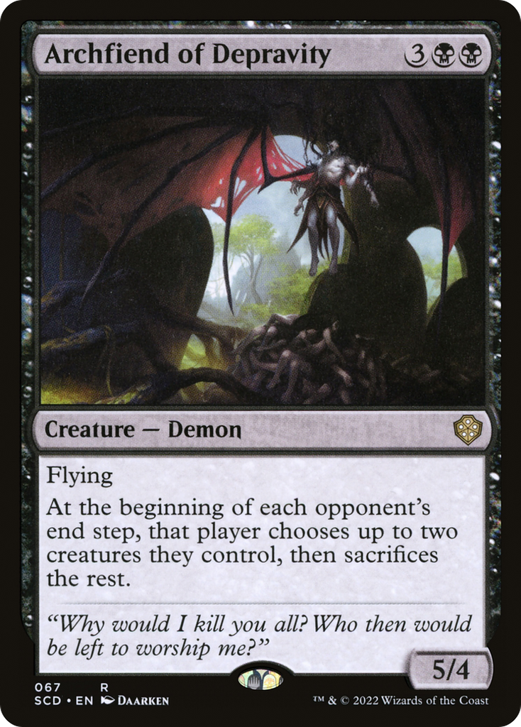 Magic: The Gathering - Archfiend of Depravity - Starter Commander Decks