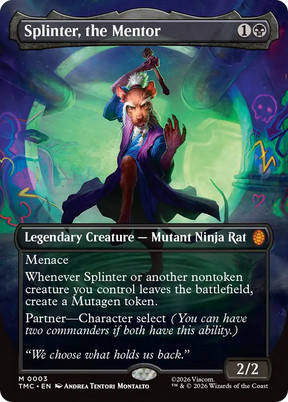 Magic: The Gathering - Splinter, the Mentor Foil - Teenage Mutant Ninja Turtles Eternal