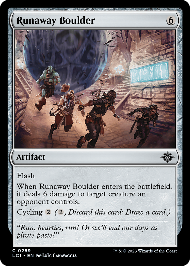 Magic: The Gathering - Runaway Boulder - The Lost Caverns of Ixalan