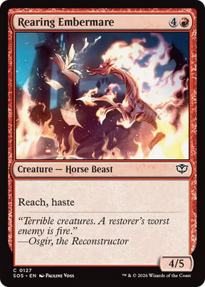 Magic: The Gathering - Rearing Embermare - Secrets of Strixhaven