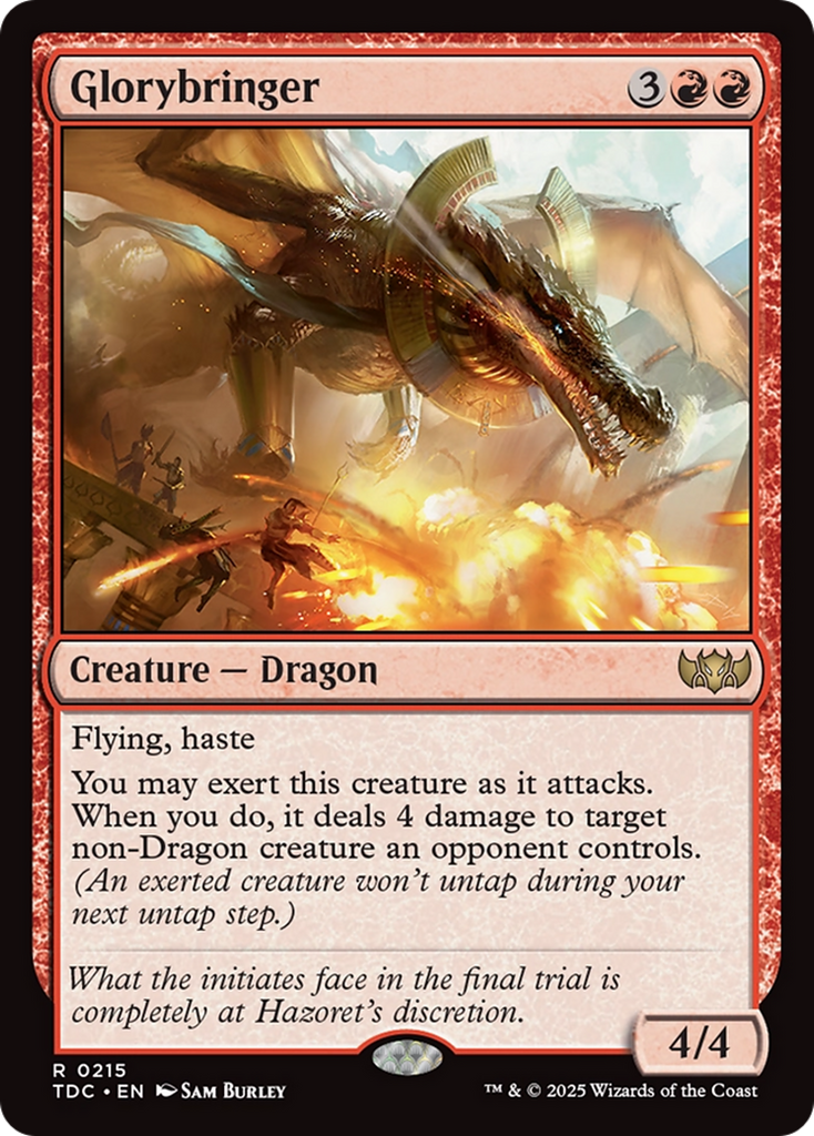 Magic: The Gathering - Glorybringer - Tarkir: Dragonstorm Commander