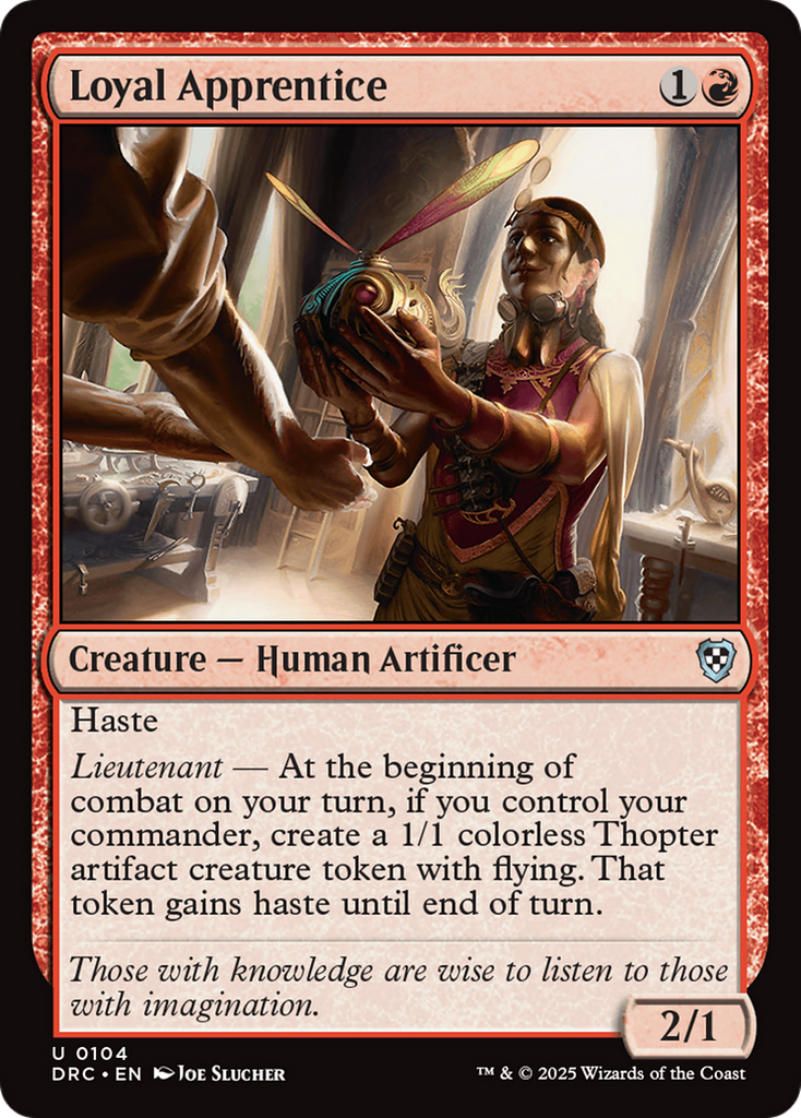 Magic: The Gathering - Loyal Apprentice - Aetherdrift Commander