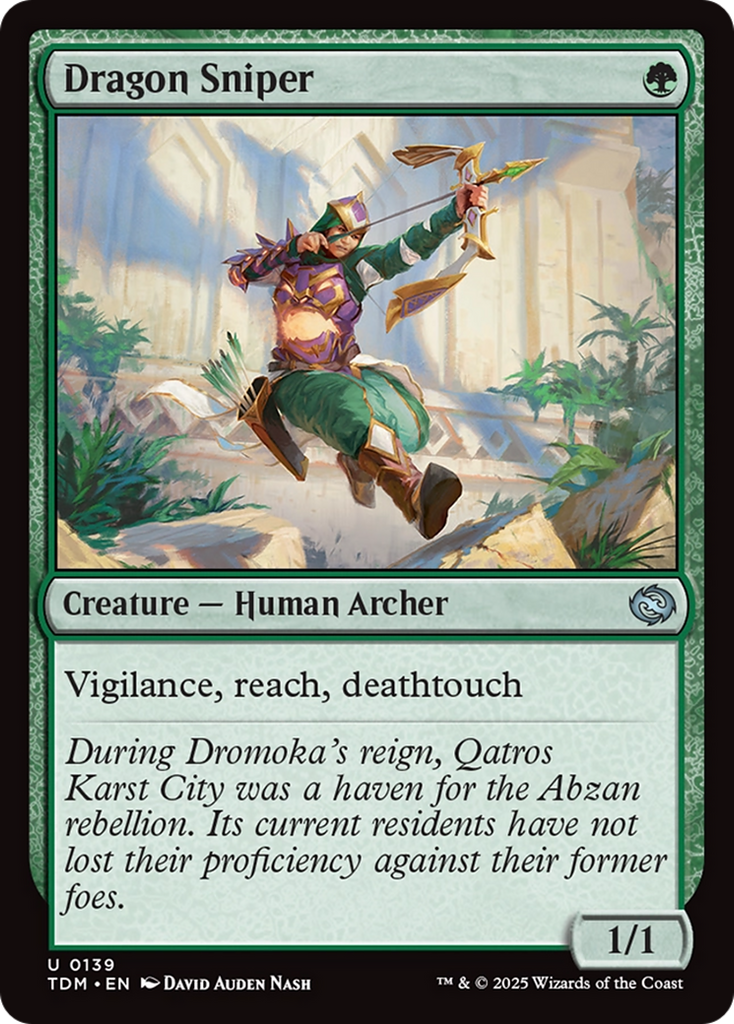 Magic: The Gathering - Dragon Sniper Foil - Tarkir: Dragonstorm