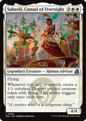 Magic: The Gathering - Saheeli, Consul of Oversight - Reality Fracture