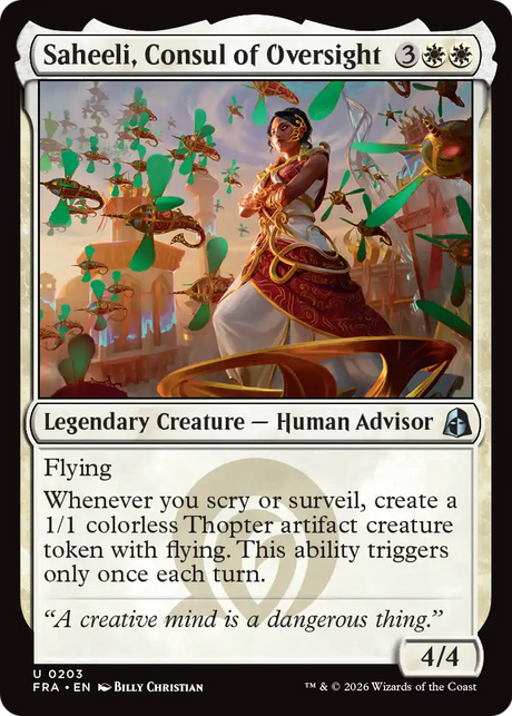 Magic: The Gathering - Saheeli, Consul of Oversight - Reality Fracture