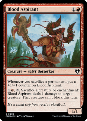 Magic: The Gathering - Blood Aspirant Foil - Commander Masters