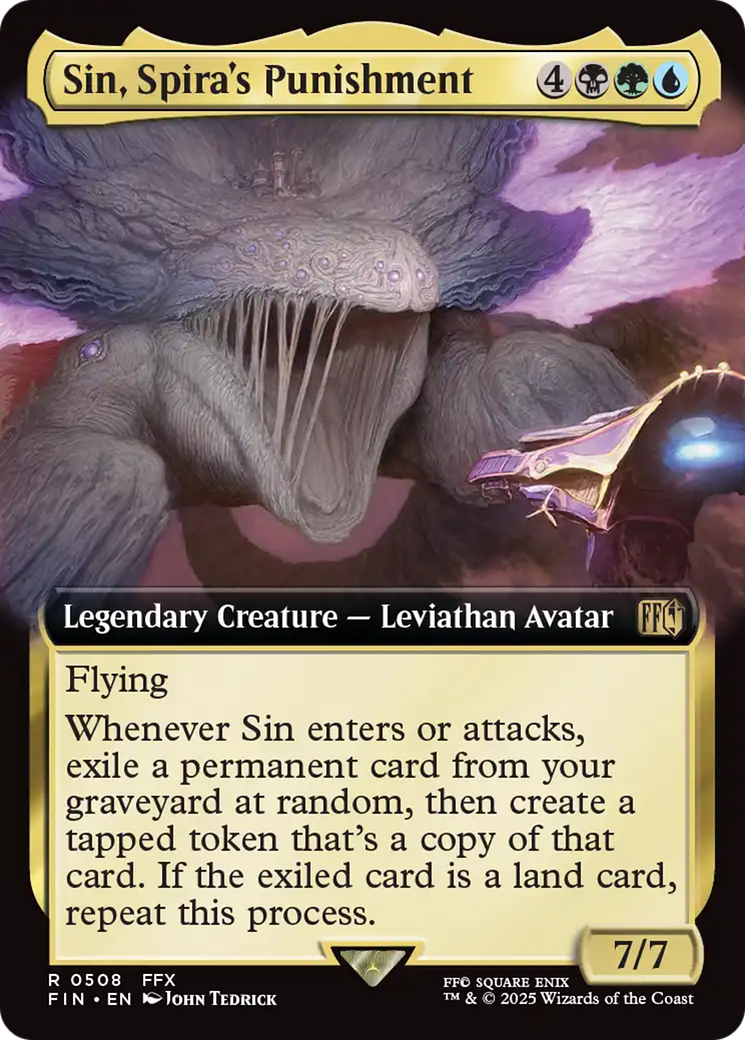 Magic: The Gathering - Sin, Spira's Punishment Foil - Final Fantasy