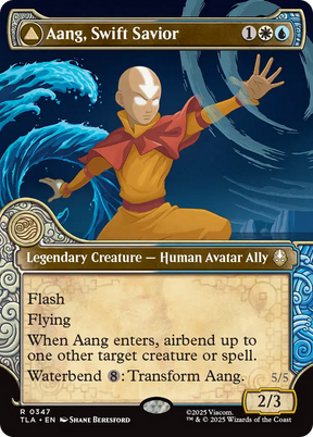 Magic: The Gathering - Aang, Swift Savior // Aang and La, Ocean's Fury - Avatar: The Last Airbender