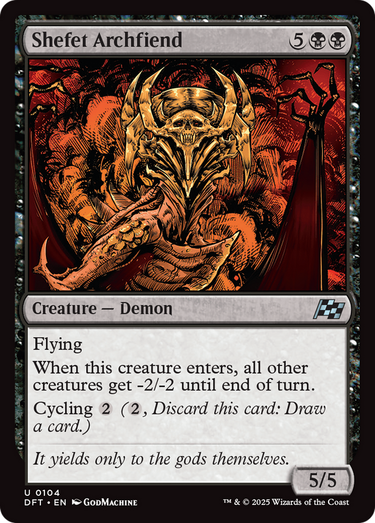 Magic: The Gathering - Shefet Archfiend - Aetherdrift