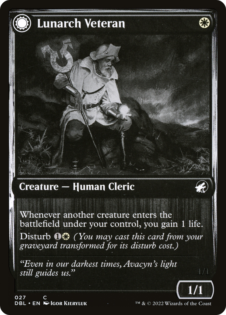 Magic: The Gathering - Lunarch Veteran // Luminous Phantom Foil - Innistrad: Double Feature