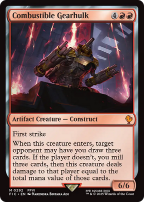 Magic: The Gathering - Combustible Gearhulk - Final Fantasy Commander