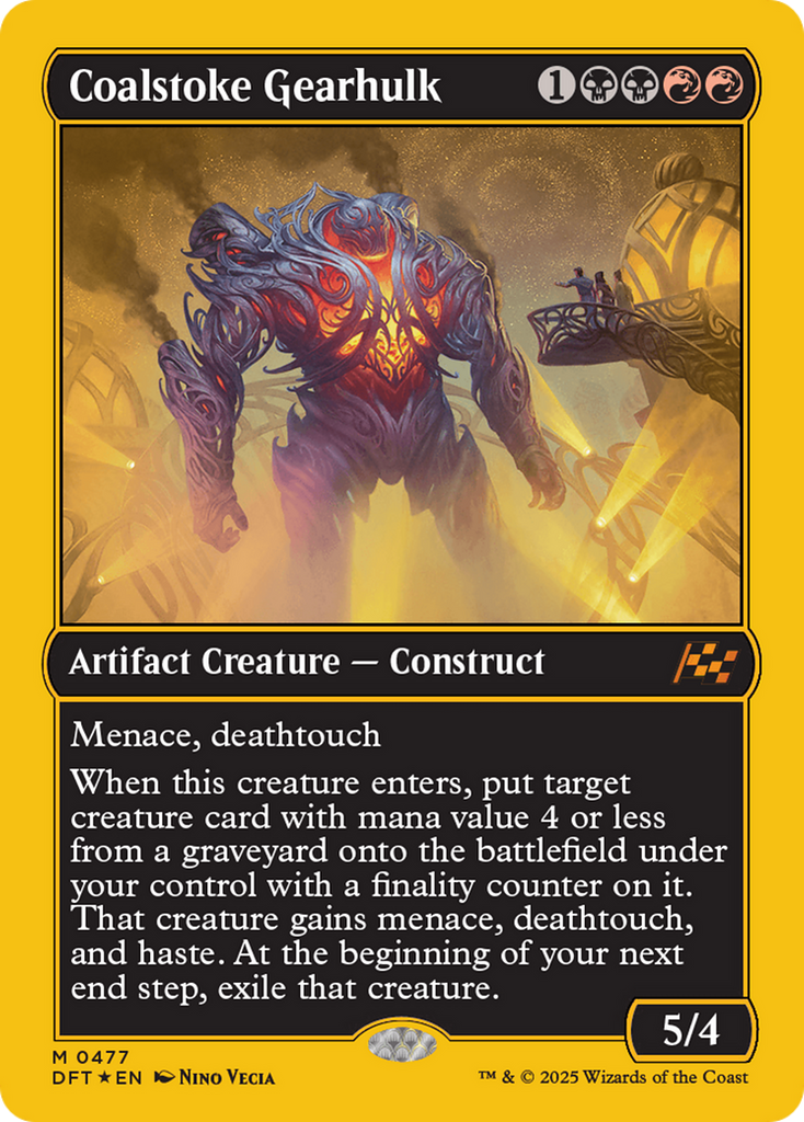 Magic: The Gathering - Coalstoke Gearhulk Foil - Aetherdrift