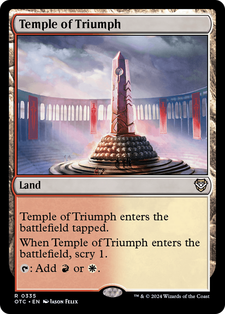 Magic: The Gathering - Temple of Triumph - Outlaws of Thunder Junction Commander
