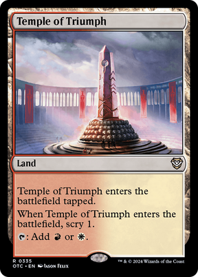 Magic: The Gathering - Temple of Triumph - Outlaws of Thunder Junction Commander