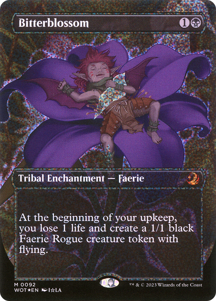 Magic: The Gathering - Bitterblossom Foil - Wilds of Eldraine: Enchanting Tales
