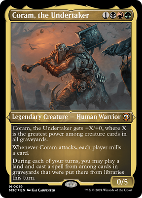 Magic: The Gathering - Coram, the Undertaker Foil - Modern Horizons 3 Commander