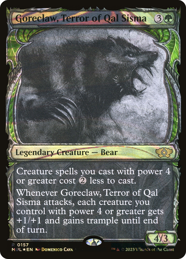 Magic: The Gathering - Goreclaw, Terror of Qal Sisma Foil - Multiverse Legends