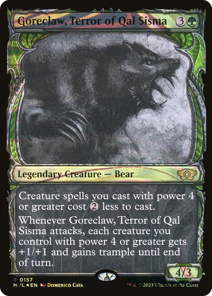 Magic: The Gathering - Goreclaw, Terror of Qal Sisma Foil - Multiverse Legends