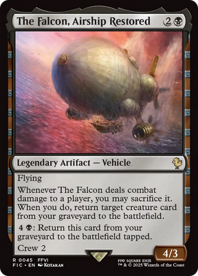 Magic: The Gathering - The Falcon, Airship Restored - Final Fantasy Commander