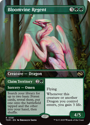 Magic: The Gathering - Bloomvine Regent // Claim Territory Foil - Tarkir: Dragonstorm