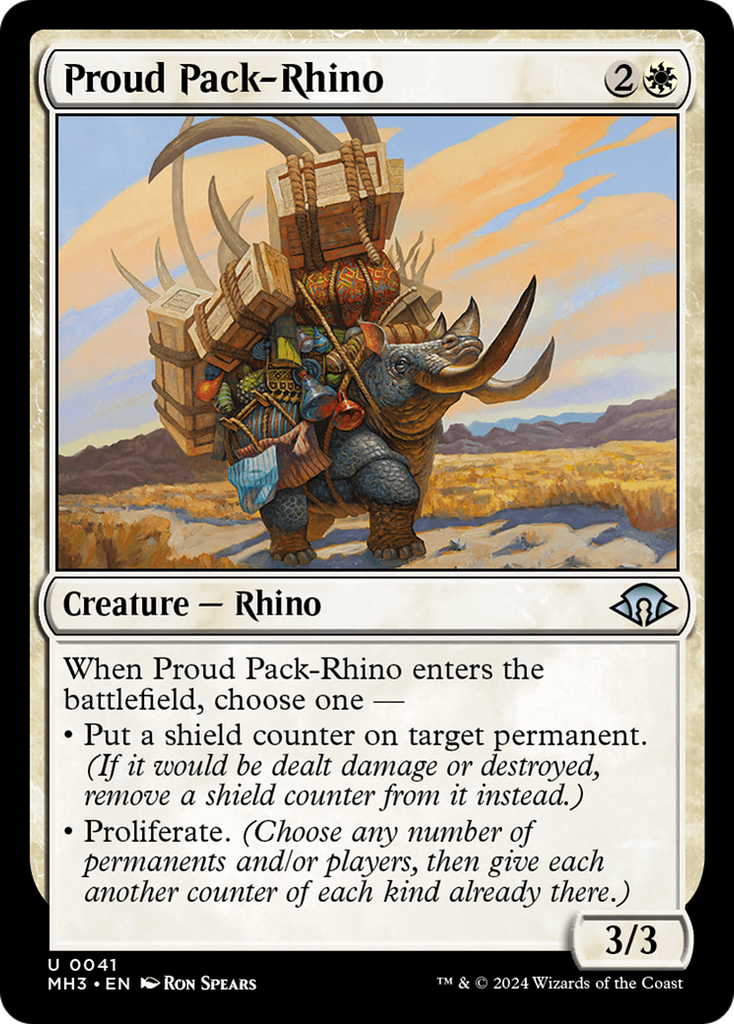 Magic: The Gathering - Proud Pack-Rhino Foil - Modern Horizons 3