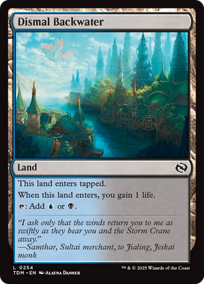 Magic: The Gathering - Dismal Backwater Foil - Tarkir: Dragonstorm