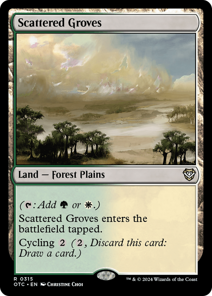 Magic: The Gathering - Scattered Groves - Outlaws of Thunder Junction Commander