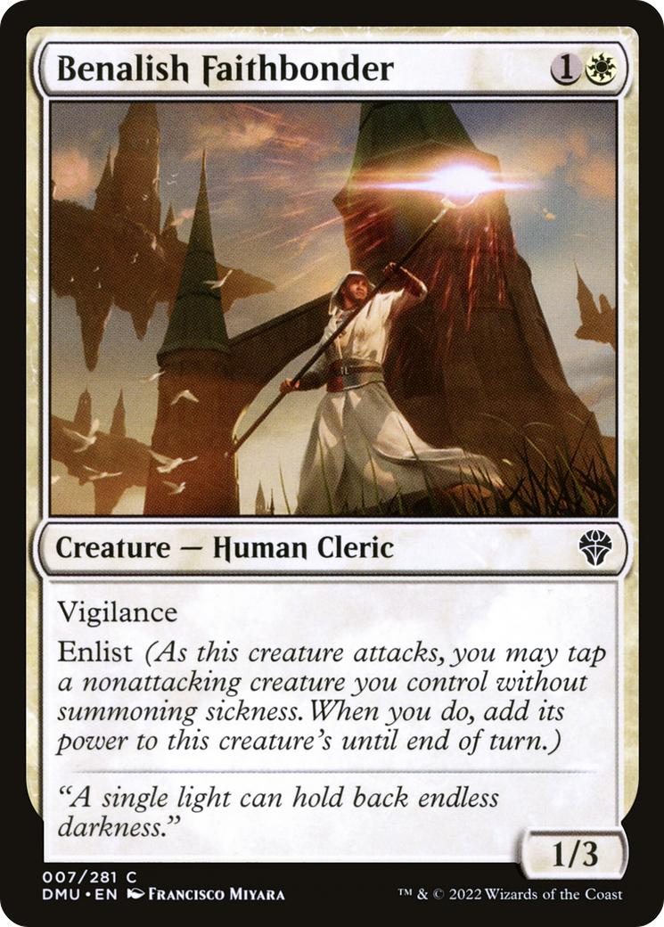 Magic: The Gathering - Benalish Faithbonder Foil - Dominaria United