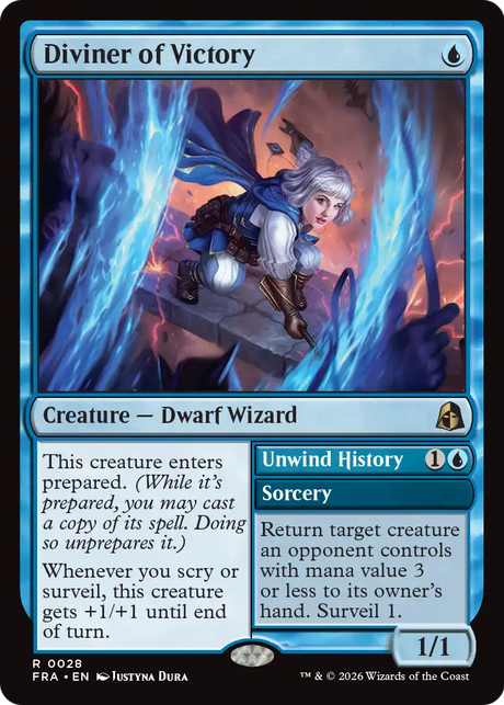 Magic: The Gathering - Diviner of Victory // Unwind History - Reality Fracture