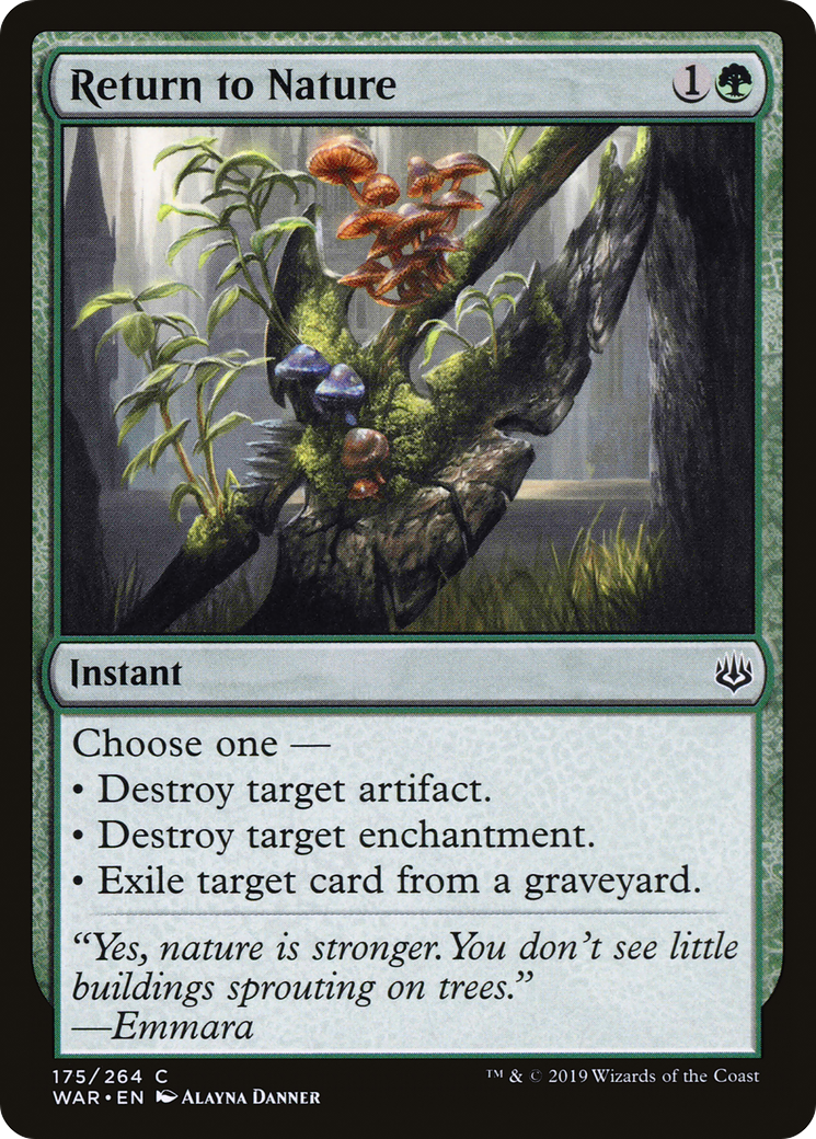 Magic: The Gathering - Return to Nature Foil - War of the Spark
