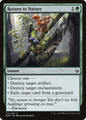 Magic: The Gathering - Return to Nature Foil - War of the Spark