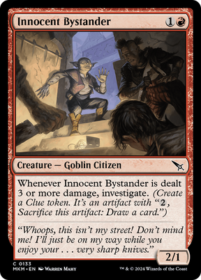 Magic: The Gathering - Innocent Bystander Foil - Murders at Karlov Manor