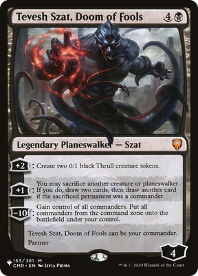 Magic: The Gathering - Tevesh Szat, Doom of Fools - The List