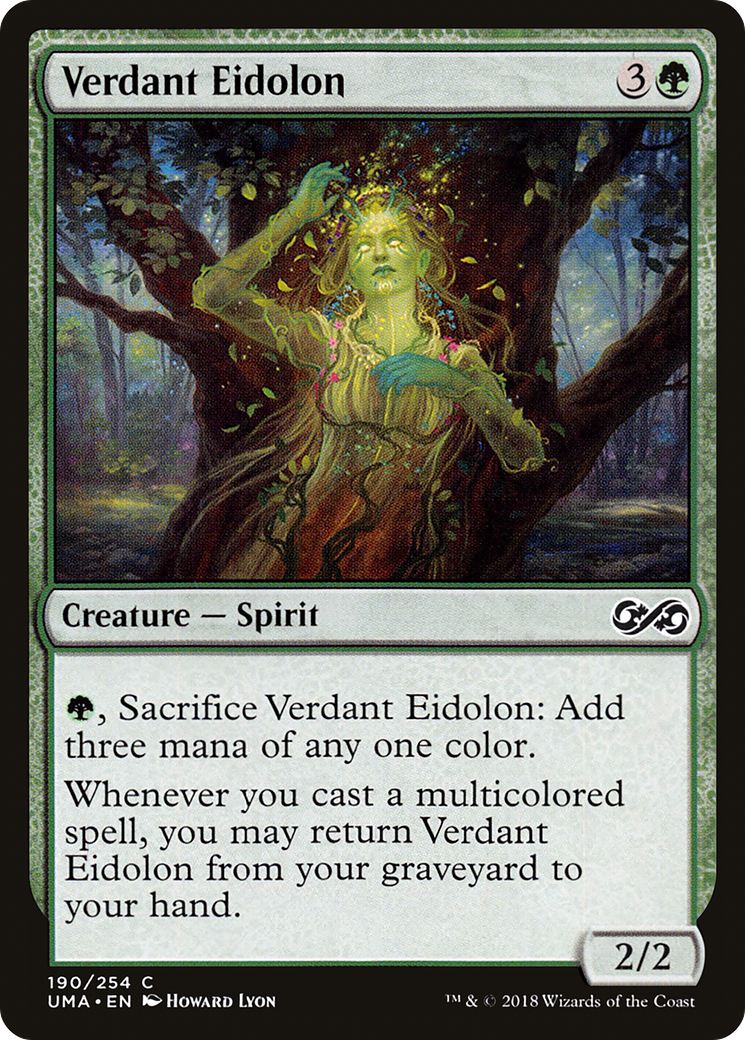 Magic: The Gathering - Verdant Eidolon Foil - Ultimate Masters