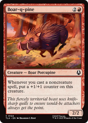 Magic: The Gathering - Boar-q-pine Foil - Avatar: The Last Airbender