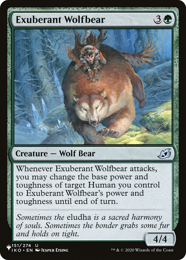 Magic: The Gathering - Exuberant Wolfbear - The List