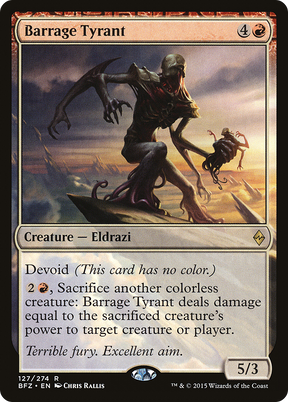 Magic: The Gathering - Barrage Tyrant Foil - Battle for Zendikar