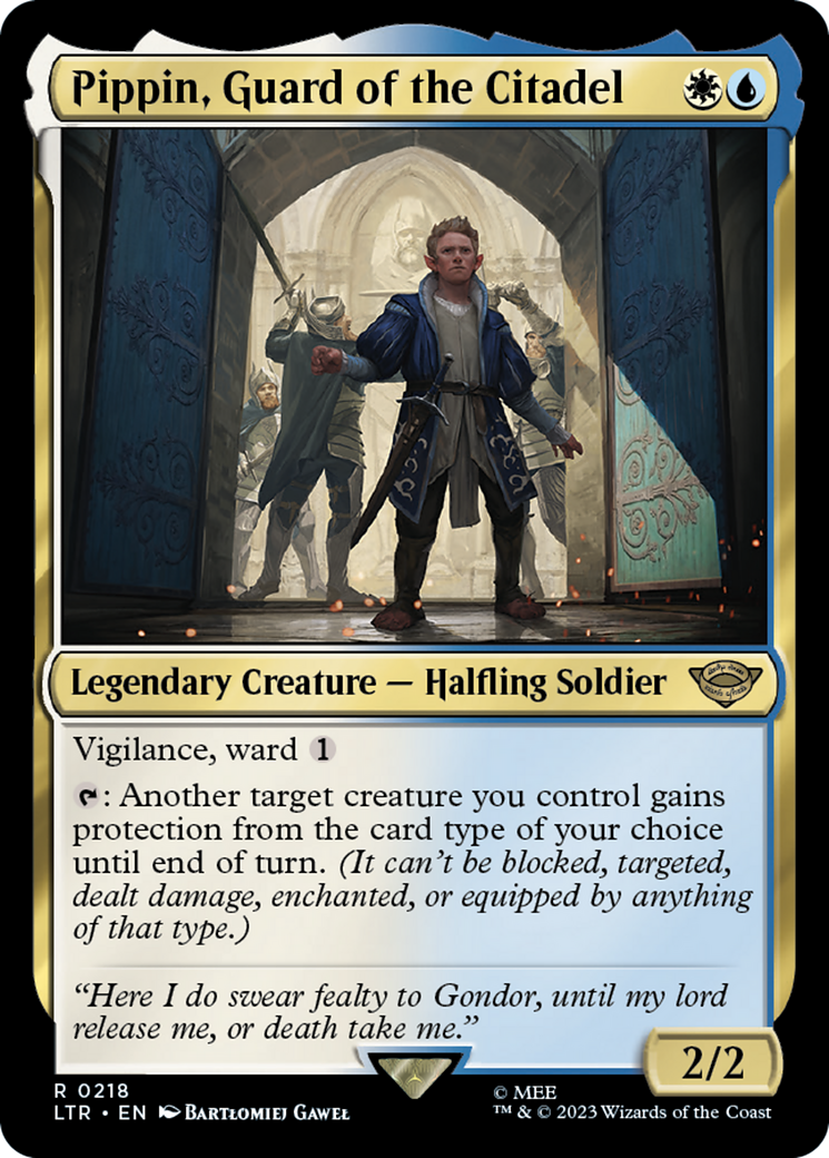Magic: The Gathering - Pippin, Guard of the Citadel Foil - The Lord of the Rings: Tales of Middle-earth