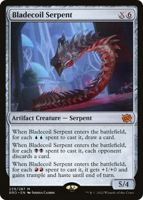 Magic: The Gathering - Bladecoil Serpent Foil - The Brothers' War