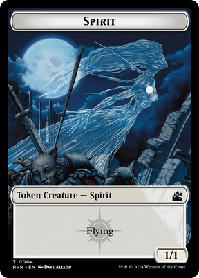 Magic: The Gathering - Spirit Token - Ravnica Remastered Tokens