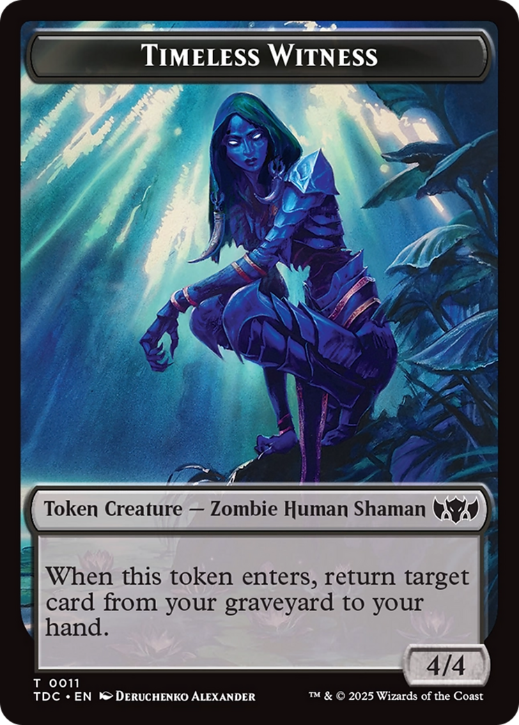 Magic: The Gathering - Timeless Witness Token - Tarkir: Dragonstorm Commander Tokens