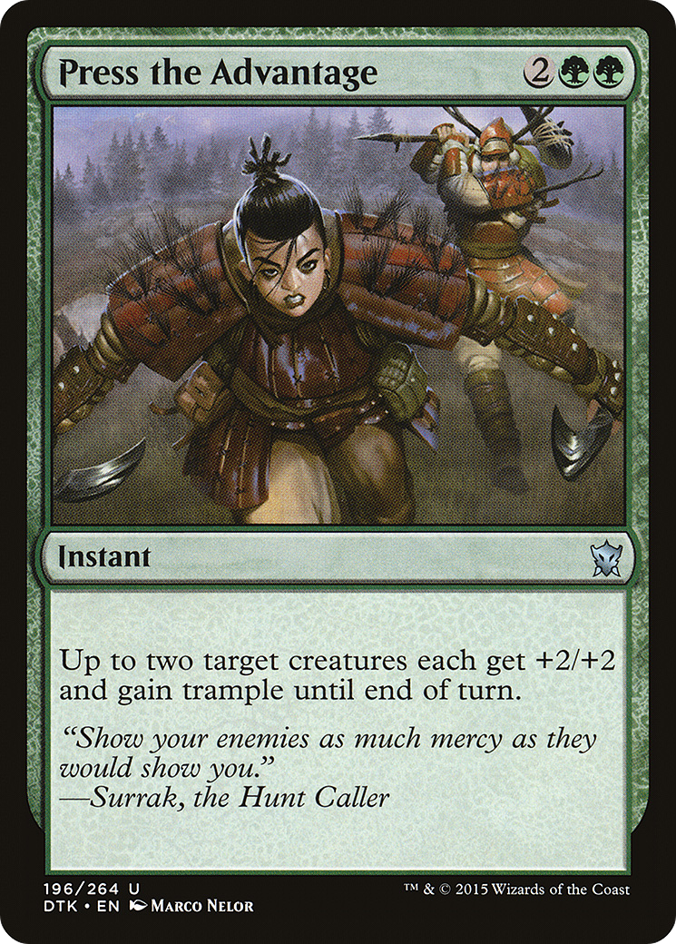 Magic: The Gathering - Press the Advantage Foil - Dragons of Tarkir