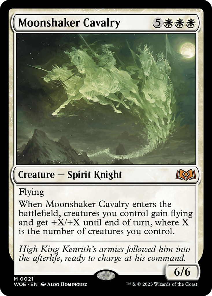 Magic: The Gathering - Moonshaker Cavalry Foil - Wilds of Eldraine