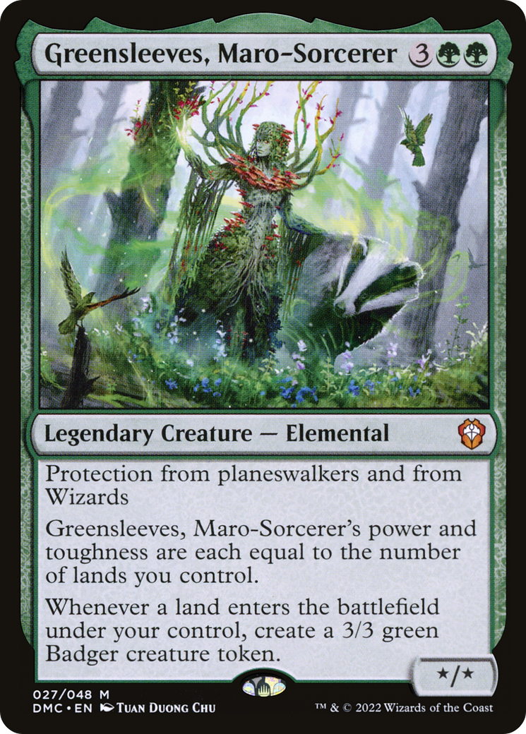 Magic: The Gathering - Greensleeves, Maro-Sorcerer - Dominaria United Commander