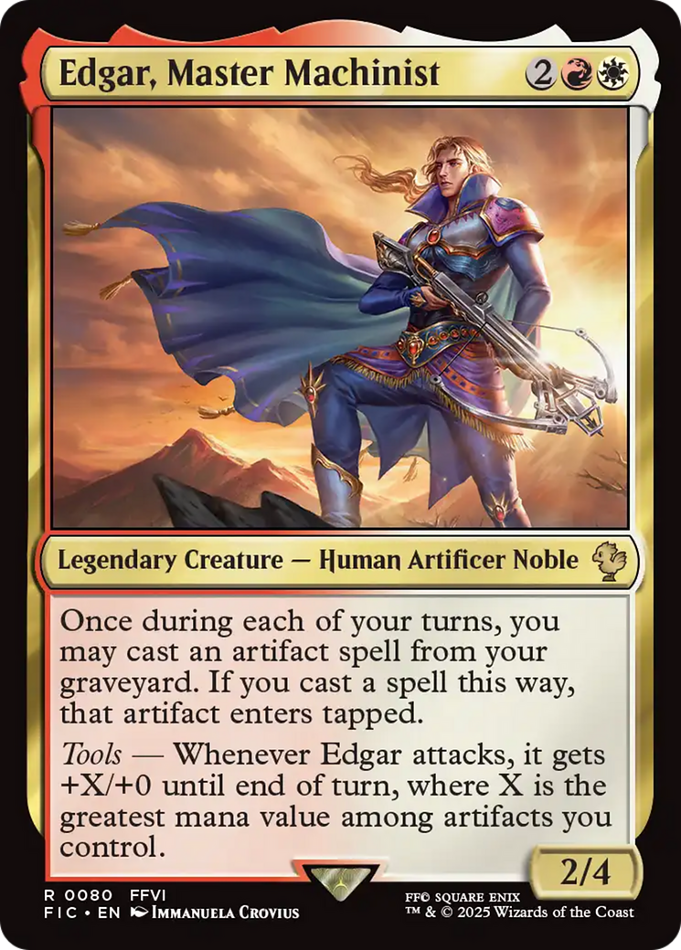 Magic: The Gathering - Edgar, Master Machinist - Final Fantasy Commander