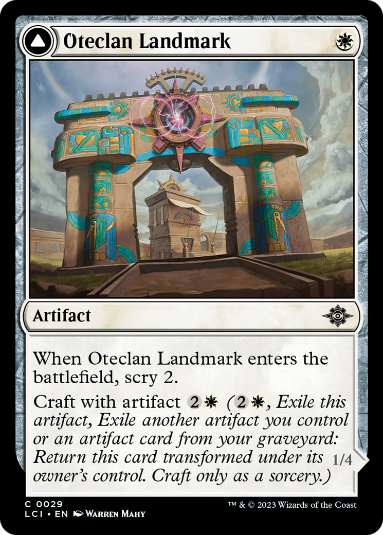 Magic: The Gathering - Oteclan Landmark // Oteclan Levitator Foil - The Lost Caverns of Ixalan