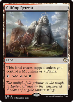 Magic: The Gathering - Clifftop Retreat - Secrets of Strixhaven Commander